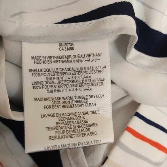 🌹BCBGeneration Wide Leg High Waisted Striped Trousers Size 0 - Picture 7 of 7